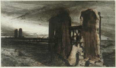 Manzaradaki Harabeler, 1870 by Victor Hugo