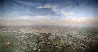 Bir sıcak hava balonundan Paris