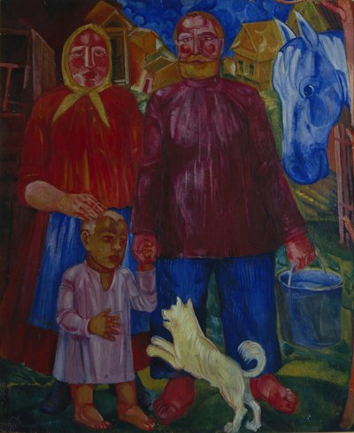 Serednyak Ailesi, 1929 by Victor Nikandrovich Palmov