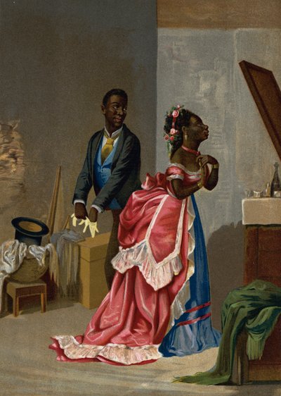 Dansa Giden Siyah Kübalılar (chromolitho) by Victor Patricio Landaluce