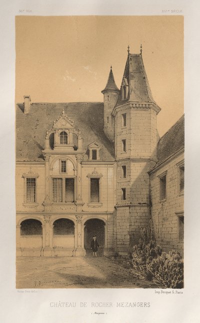 ...lütfen. 36, Château De Rocher Mezangers Mayenne, 1860. by Victor Petit