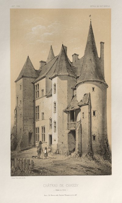 ...lütfen. 45 Chateau De Chassy Saône et Loire, 1860. by Victor Petit