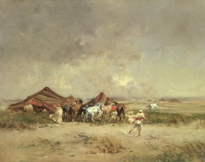Arap Kampı, 1872 by Victor Pierre Huguet