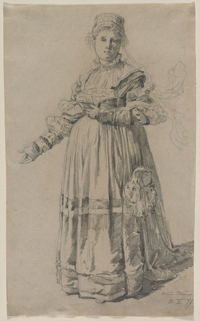 Ayakta Kadın, 1877. by Victor Tobler