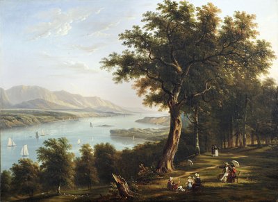 ಹಡ್ಸನ್ ನದಿಯ ಹೈಡ್ ಪಾರ್ಕ್‌ನಿಂದ ವೀಕ್ಷಿಸಿ, 1845 ಟರ್ಕ್ by Victor de Grailly