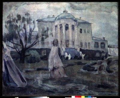 Hayaletler (Gnostlar). Painture de Victor (Victor) Elpidiforovich Borisov Musatov (Borisov-Musatov) (1870-1905). Tempera sur toile by Viktor Elpidiforovich Borisov Musatov