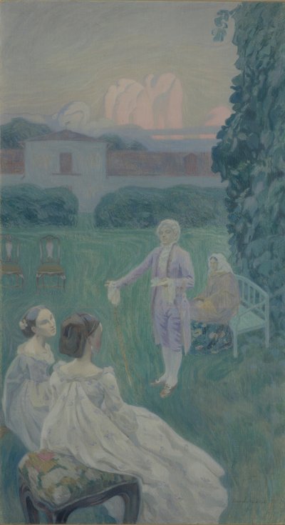 uyum, 1900 by Viktor Elpidiforovich Borisov Musatov