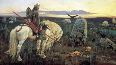 Kavşakta Bir Şövalye, 1898. by Viktor Mikhaylovich Vasnetsov