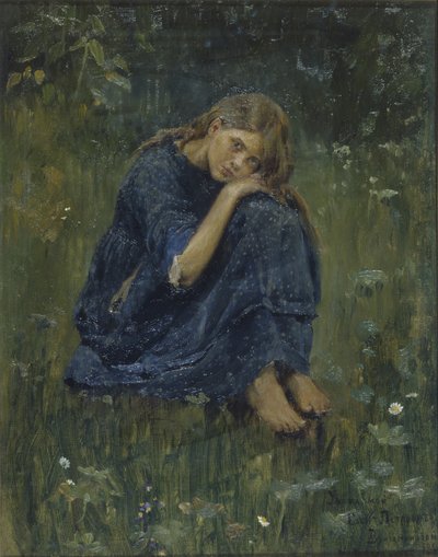 Alyonushka Çalışması, 1881 by Viktor Mikhaylovich Vasnetsov