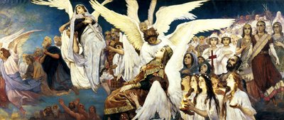 Cennetten Önce, Sağ kısım, 1885-1896. by Viktor Mikhaylovich Vasnetsov