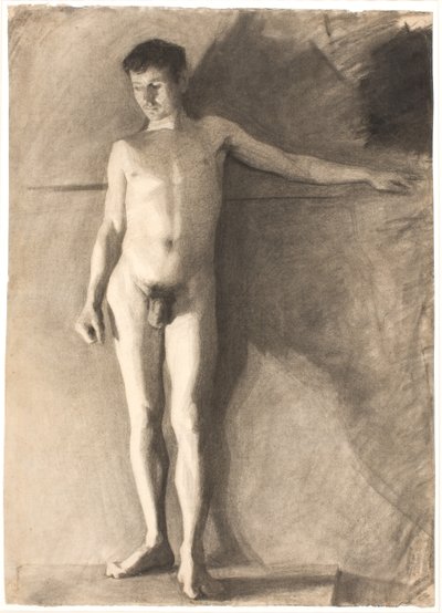 Ayakta erkek model by Vilhelm Hammershøi