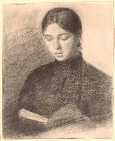 Sanatçının Kızkardeşi Anna Reading by Vilhelm Hammershøi