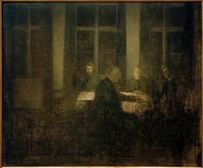 odada akşam by Vilhelm Hammershoi