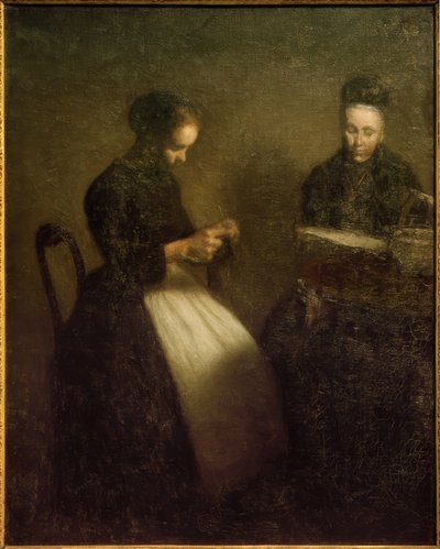 Abendinterieur by Vilhelm Hammershoi