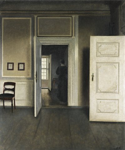 İç mekan. Sahil 30 by Vilhelm Hammershoi