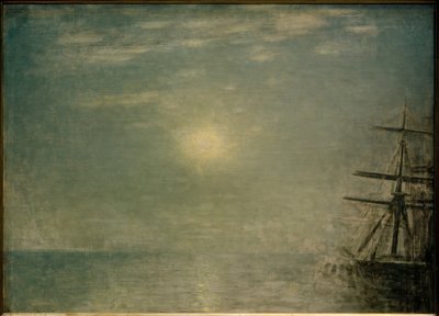denizin üzerinde güneş by Vilhelm Hammershoi