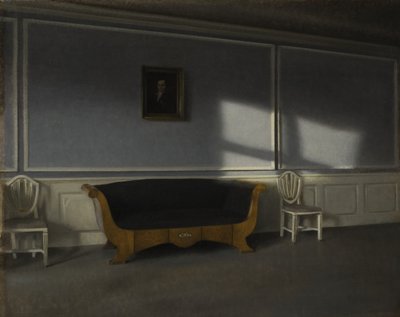 Salonda Güneş Işığı III, c.1905 by Vilhelm Hammershoi