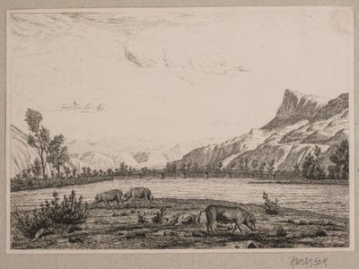 Tirol sınırlarındaki Dağlar by Vilhelm Kyhn
