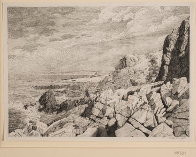 Bornholm kayalık sahil by Vilhelm Kyhn