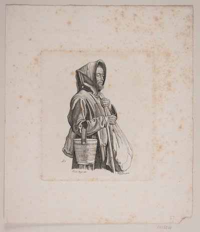 bir dilenci keşiş by Vilhelm Kyhn