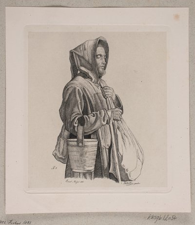 bir dilenci keşiş by Vilhelm Kyhn