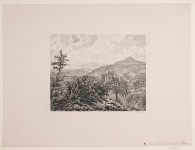 yüksek dağ manzarası by Vilhelm Kyhn