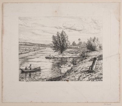 Marne Nehri kıyısında parti by Vilhelm Kyhn