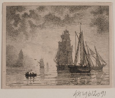 Sisli havada yelkenler by Vilhelm Kyhn