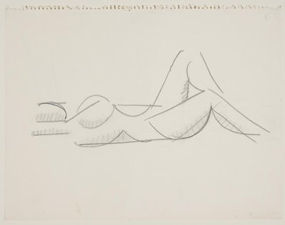 Yalancı kadın modeli, bacaklar sağa by Vilhelm Lundstrøm