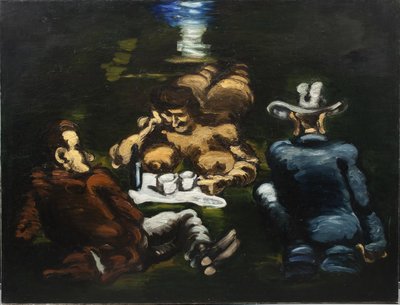 çimenlerin üzerinde öğle yemeği by Vilhelm Lundstrøm