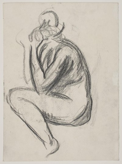 Oturan kadın modeli by Vilhelm Lundstrøm