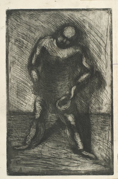 Elinde şapka olan sert adam by Vilhelm Lundstrøm