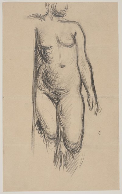 Ayakta kadın modeli by Vilhelm Lundstrøm
