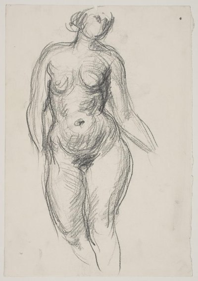 Ayakta kadın modeli by Vilhelm Lundstrøm
