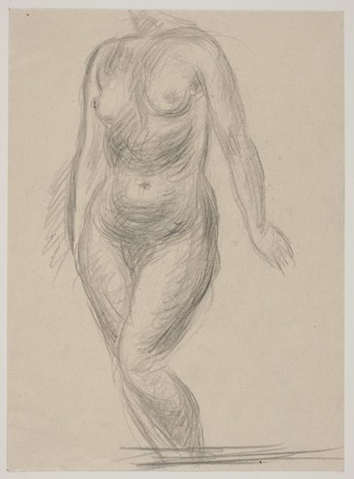 Ayakta kadın modeli by Vilhelm Lundstrøm