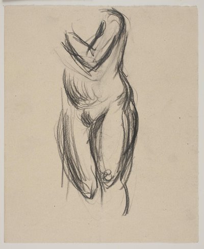Ayakta kadın modeli by Vilhelm Lundstrøm