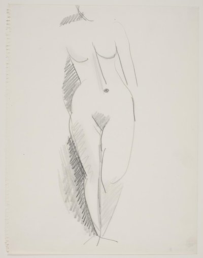 Ayakta kadın modeli by Vilhelm Lundstrøm