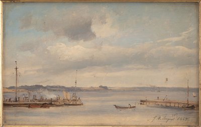 Bir Tekne Limanı. Humlebæk, Zelanda by Vilhelm Petersen
