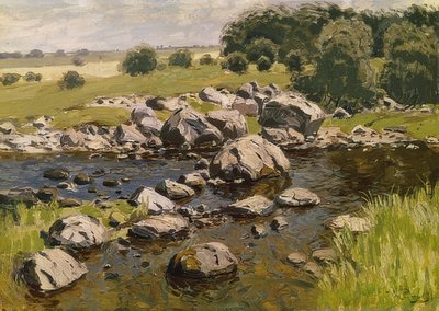 Taşlarla manzara. 1910 civarında by Vilhelms Purvitis