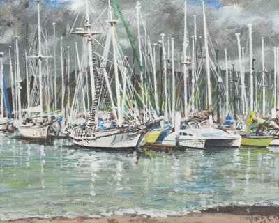Coffs Harbour, Avustralya, 1998, (Tuval üzerine akrilik) by Vincent Alexander Booth