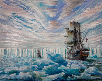 Erebus ve Terror, Antarktika Buz Rafını keşfetti, 2020 by Vincent Alexander Booth
