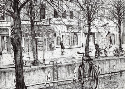 Harlingen Holland, 2005, (kağıt üzerine mürekkep) by Vincent Alexander Booth