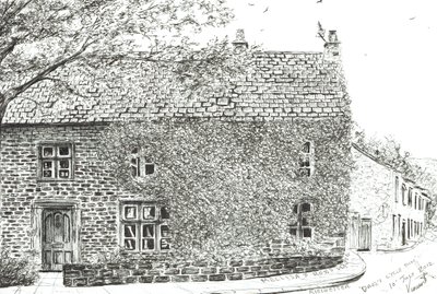 House at Ribchester, 2012, (Kağıt üzerine mürekkep) by Vincent Alexander Booth