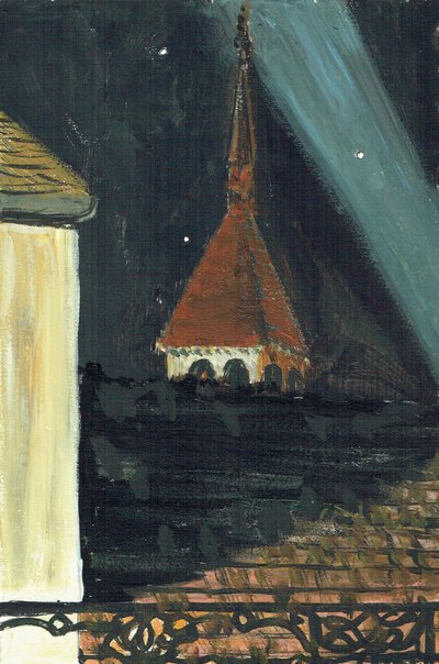 2006 geceleri Laignes Fransa çatı görünümü by Vincent Alexander Booth