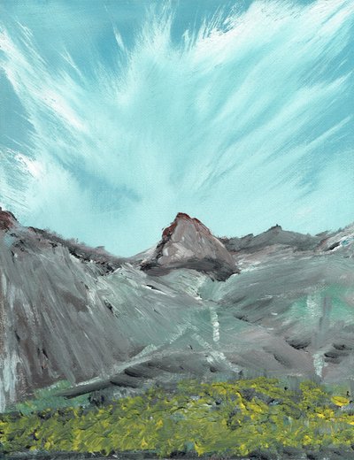 Lakeland Hills, 2010, (tuval üzerine akrilik) by Vincent Alexander Booth