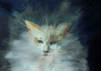 Monty fluffball, 2015, (tuval üzerine yağlı boya) by Vincent Alexander Booth