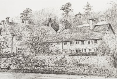 Mottistone Hall Isle of Wight, 2008 (Kağıt Üzerine Mürekkep) by Vincent Alexander Booth
