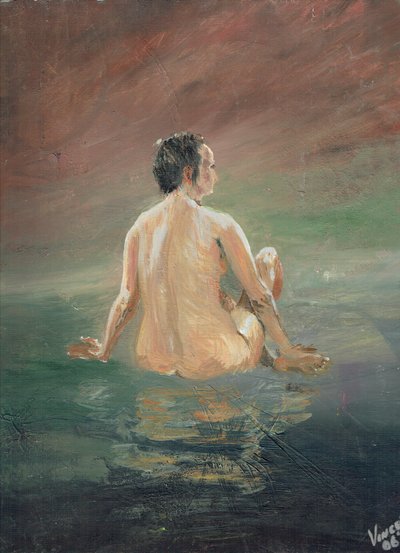 Çıplak, 2006, (tuval üzerine akrilik) by Vincent Alexander Booth