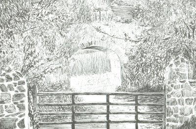 Kemerli yolun altındaki yol, Wight Adası, 2012 by Vincent Alexander Booth