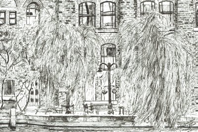 Sürahi ve Piyano Manchester, 2005, (Kağıt üzerine mürekkep) by Vincent Alexander Booth